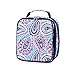 Sophie Paisley Pink Blue 2 Piece Polyester Zippered Backpack & Lunch Box Bag Set