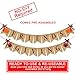 Friendsgiving Banner Burlap | Thanksgiving Decorations | Thanks Giving Burlap Banner | Rustic Friends Giving Turkey Pumpkin Bunting for Thanksgiving Party Supplies Fireplace Mantle Decor