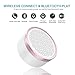 LINGYI Portable Wireless Bluetooth Speaker | 18-Hour Continuous Music Time | Built-in Microphone for Your Dialog Box | AUX Line and TF Card Slot for Portable Speakers | HD Sound and Bass (Rose White)