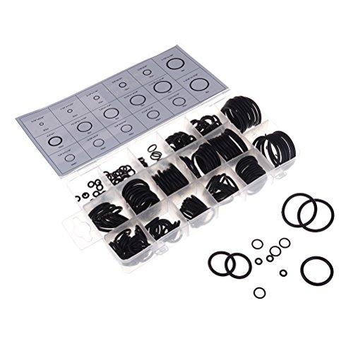 Eshylala 222 Pieces O-Ring Kit Rubber Washer Seals 17 Different Sizes Rubber O-Ring Sealing Gasket Grommet Assortment Set for Automotive, Plumbing, and PC hardware/Piano repair etc - Thumbnail 2