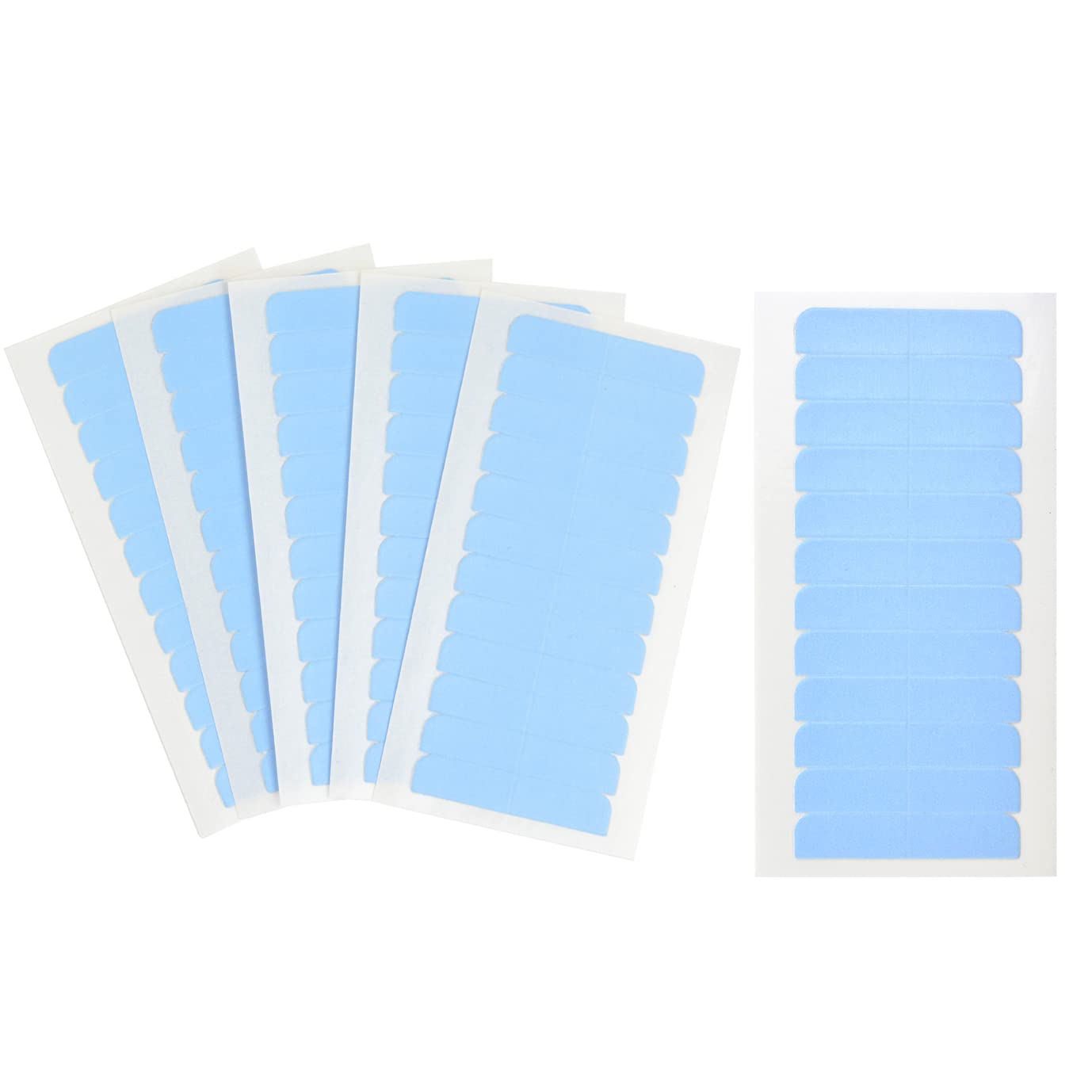 180 Pcs Hair Extension Tape Tabs Double Sided Extension Tapes Replacement Tapes for Hair Extensions (4 x 0.8 cm,Blue)