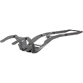 High Clearance V3 Carbon Fiber LCG Chassis Kit for 1/10 RC Crawler Comp Rig | 26&deg; Skid Angle and LCG Design, with Delrin Skid Plate, 70mm Aluminum Carrier Bearing and 3D Printed Rock Sliders