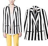 Moxeay® Striped Sleeved Leisure Blazers striped suit