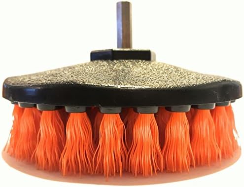 bbnmore Brush_MD Medium Duty Carpet Brush with Drill Attachment, Yellow