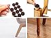 AllTough Heavy Duty Self Adhesive Felt Furniture Pads for Floor and Surface Protection Variety Value Pack Chair and Furniture Sliders for Table Legs, Sofas, Lamps, TV's, and Potted Plants, 156 Piece