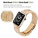 V-MORO Resin Bands Compatible with Apple Watch Bands 42mm 44mm iWatch Series 6/5/4/3/2/1 with Stainless Steel Buckle Copper Replacement Wristband Strap Women Men (Light Cream, 42mm)