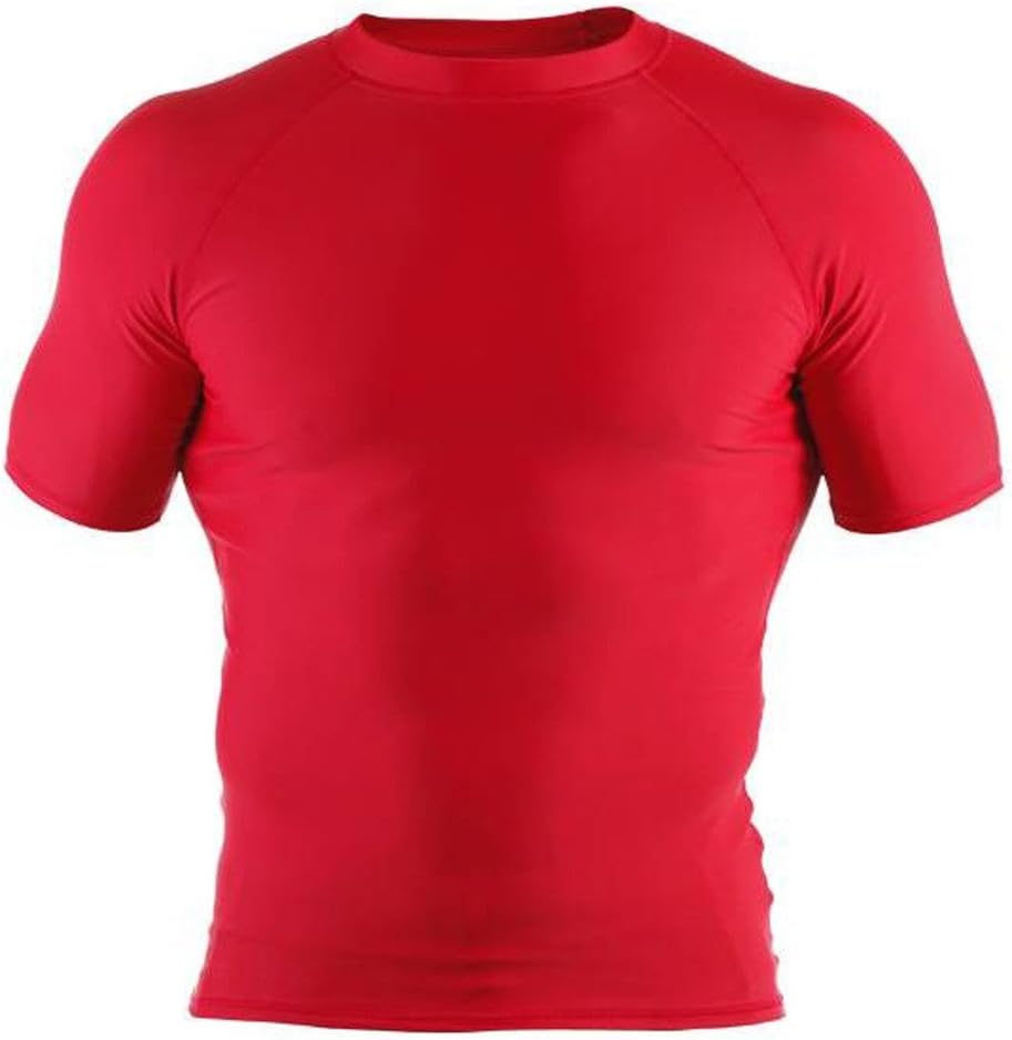 Clinch Gear Compression Shirt, Rash Guard for Cross-Training WOD's, OCR, MMA, BJJ, No-Gi, Double Stitched, Mens Workout Short Sleeve Compression Shirt, Premium Quality
