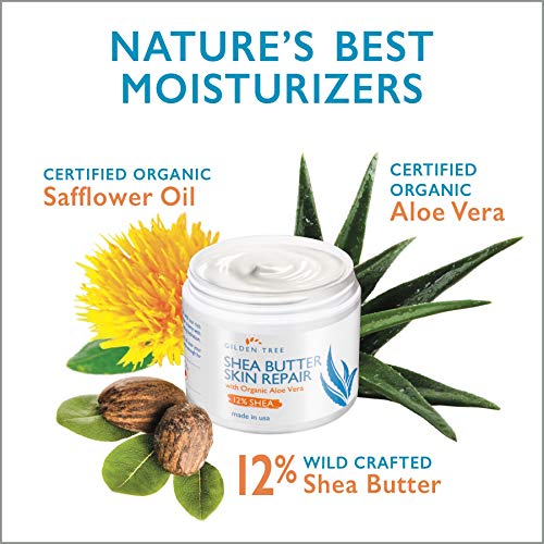 Shea Butter Skin Repair Cream, Natural & Organic Body Butter for Deep
