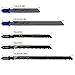 CESFONJER 10 Piece Jigsaw Blades Set with Storage Tube. Jigsaw Blade for Cutting Optimized for Cutting Metal, Wood, PVC, and Plastic.