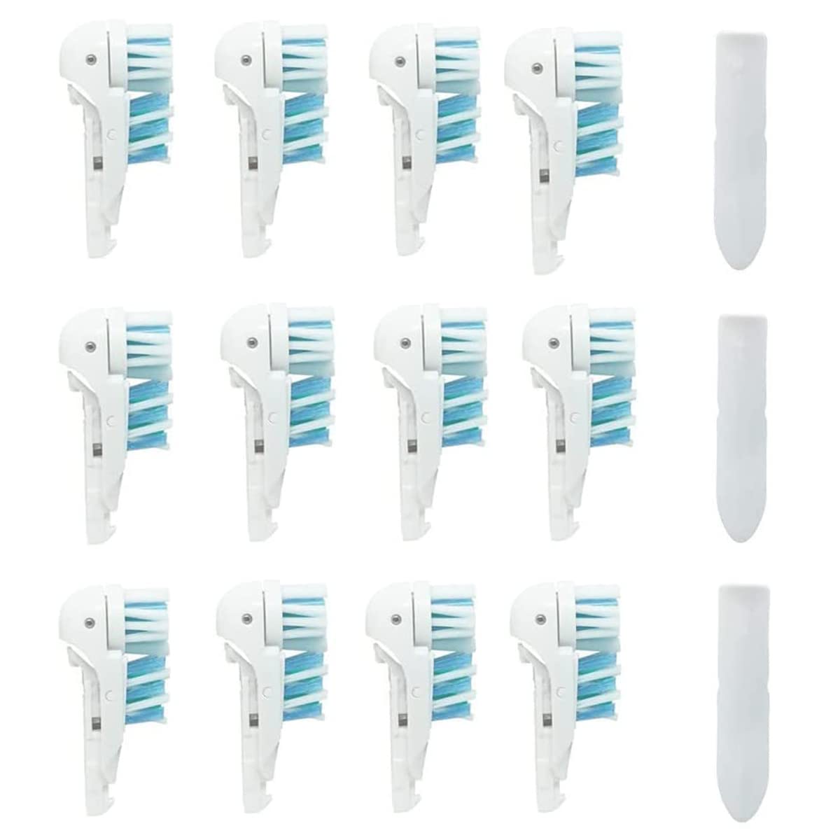 Photo 1 of Sensitive Replacement Toothbrush Heads Refill Compatible with Oral-B Cross Action Power 3733 4732, Clean Rotating Powerhead and Crisscross Bristles (White)