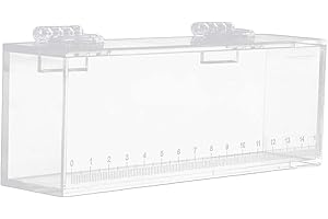 gazechimp Fishing Photo Tank Fish Viewing Box Acrylic Hatching Incubator Clear Micro Landscape Fish Tank Fish Breeder Isolati