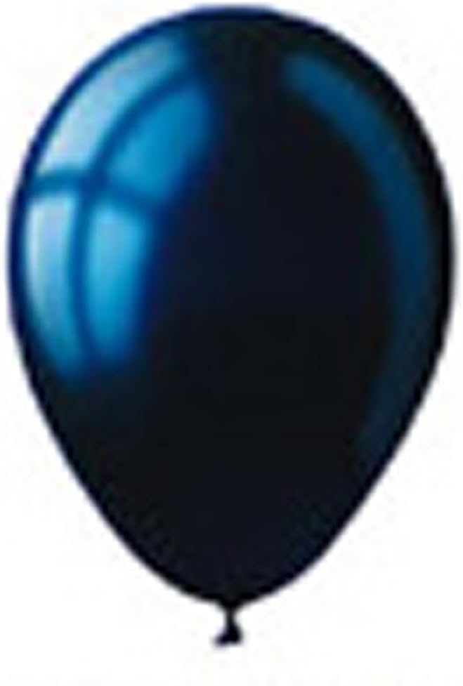 Puffin Balloons 12 inch Metallic Midnight (Dark) Blue 10 pack