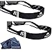 Tortuga Straps FLOATZ Sports Fit Glasses Strap, Java Black - 2 Pk | Floating Adjustable Sunglass Straps | Soft & Comfortable Dual Sided Fabric | 3MM Neoprene Base - Added Durability | Easy Fit