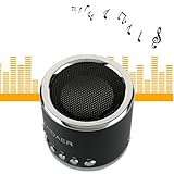 KD-MN02 Multi-functional Super Mini Audio Speaker Amplifier with TF/ USB Slot for PC Mobile Phone MP3 Player (Black)