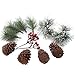 Factory Direct Craft Snowflakes, Pine Sprigs, Berries and Pinecones - Christmas Holiday Decorating Kit