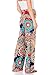 My Bump Women's Maternity Casual Bohemian Damask Palazzo Pants W/Tummy Control