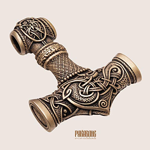 Mjolnir Necklace Measurement Further Massive – Thor’s Hammer Nordic Pendant – Viking Jewellery for Males Girls – Scandinavian Norse Artwork Type