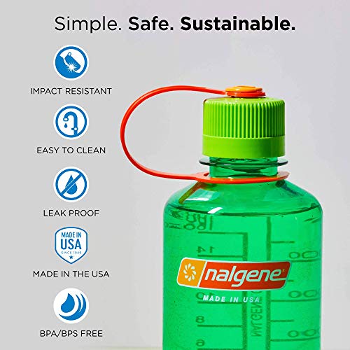 Nalgene Sustain Tritan BPAFree Water Bottle Made with Material Derived