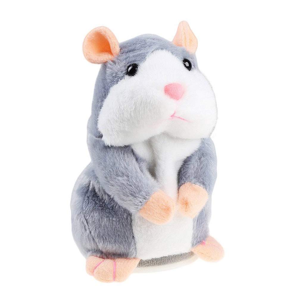 Adorable Hamster Mimicry Pet Mouse Plush Toy - Electronic Record & Repeat What You Say, Interactive Sensory Educational Toy - Perfect for Birthday & Xmas Gift