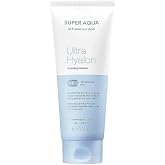 MISSHA Super Aqua Ultra Hyalron Cleansing Foam Face Wash 6.76 oz | 10 types of hyaluronic acid support moisture, soft lather, and a refreshed feel for morning or night routines.