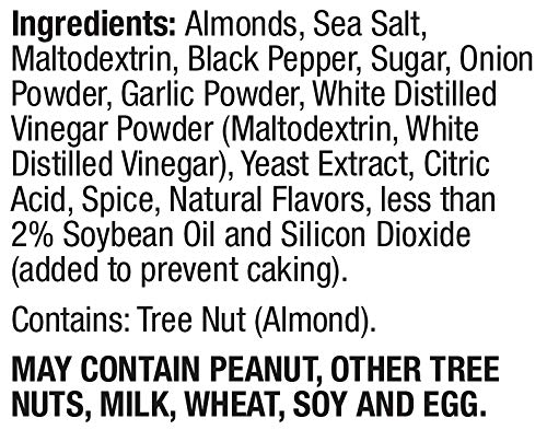 SALAD PIZAZZ SLICED ALMONDS, SEA SALT CRACKED PEPPER, NON-GMO, ALL-NATURAL, KOSHER SALAD TOPPER, RESEALABLE BAG, 3.25 OUNCE