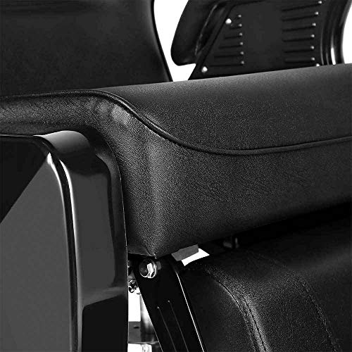 Barber Chair Reclining-Swivel Hydraulic Salon Chairs for Hair Stylist All Purpose Beauty Barber Salon Chair (Recliner Barber Chair) - Thumbnail 5