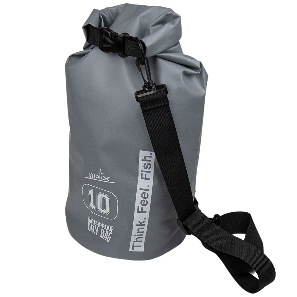 Molix Waterproof Dry Bag 10 L, Unisex Adult, Grey, 10 L