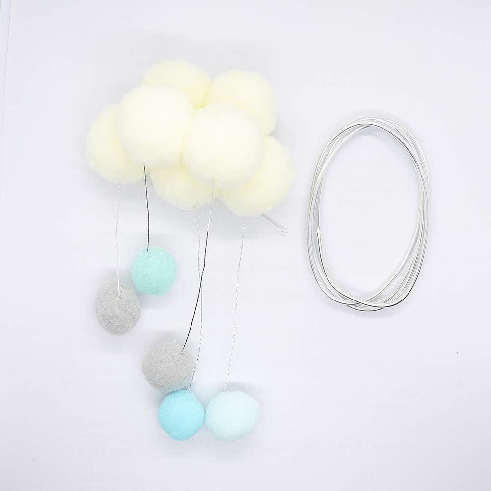 1 Pc Sweet Dark Clouds Happy Birthday Cake Topper Personalised Baby Shower Party Supplies Cake Decoration.1st Birthday Cake Decoration for Boy & Girl (Blue)