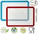 Kitch N' Wares Silicone Baking Mat, Non-Stick Cooking Mat - 2 Pack - Red and Blue - 11.5 X 16.5 Inches