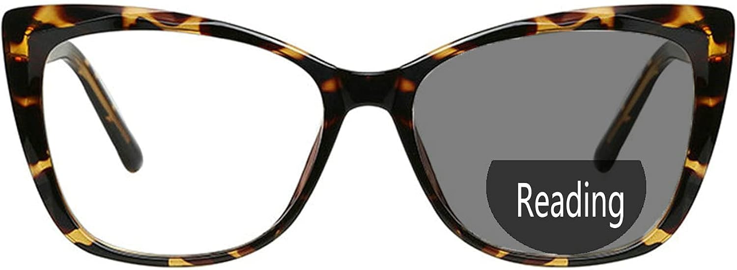 women Bifocal Reading Glasses cateye Transition