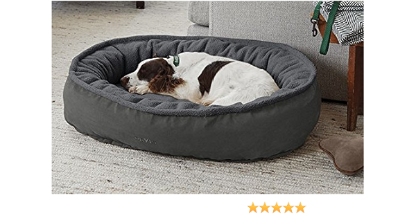 orvis comfortfill wraparound dog bed with fleece