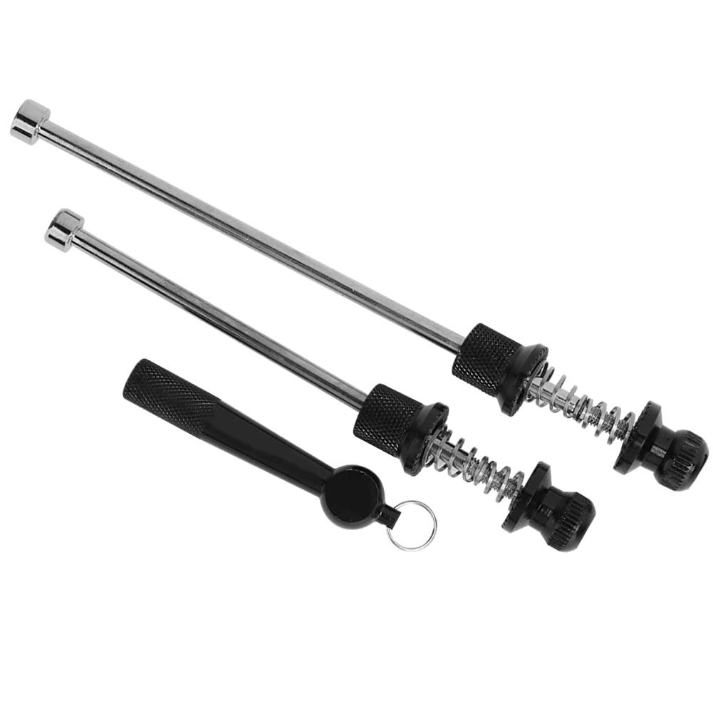 Aoutecen Anti Theft Bike Bicycle Quick Release Skewers ,2 Pcs Bike Anti Theft Skewer Wheel Locking Security Front Rear and Seat Post Skewer Set for Mountain Bike Bicycle