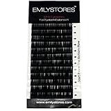 EMILYSTORES 0.07MM Thickness C Curl Length 8mm-14mm Mink Silk False Lashes Assort Mixed In One Tray For Eyelash Extensions