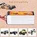 FLOUREON 6S 22.2V 45C 4500mAh RC Battery Lipo Battery Pack with Deans T Plug for RC Airplane Helicopter UAV Drone FPV,RC Evader BX Car, RC Truck, RC Truggy(2-Packs)