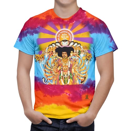 Jimi Hendrix Axis Bold As Love Tie Dye T-de Manga Corta de Mujer