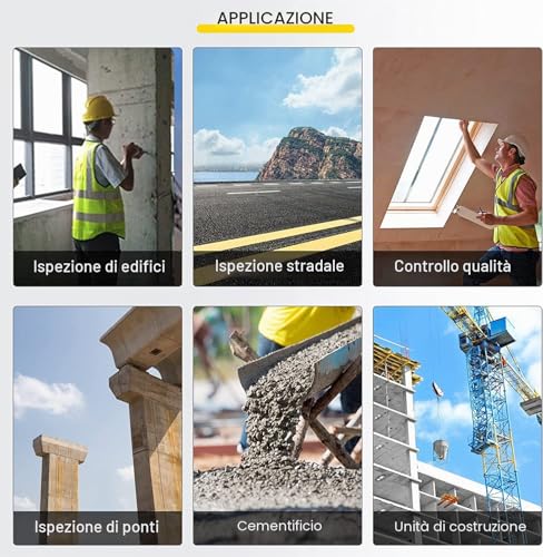 CGOLDENWALL Sclerometer for Concrete with Italian Manual Resiliometer Sclerometer in the Scope of 10-60 Mpa ZC3-A