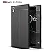 Cocomii Stitch Leather Design Sony Xperia XA1 Ultra Case, Slim Thin Glossy Soft TPU Silicone Rubber Gel Luxury Leather Pattern Fashion Bumper Cover Compatible with Sony Xperia XA1 Ultra (Black)