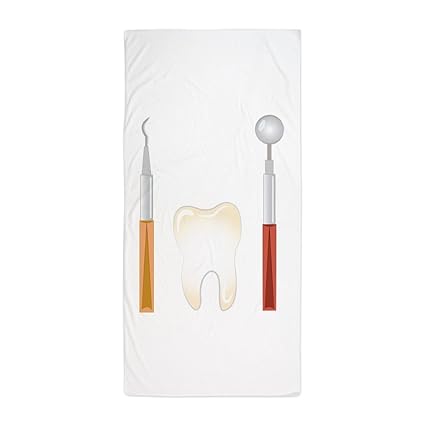 CafePress – Zahnarzt Werkzeuge – Große Strandtuch, weiche 76,2 x 152,4 cm Handtuch mit Einzigartiges Design