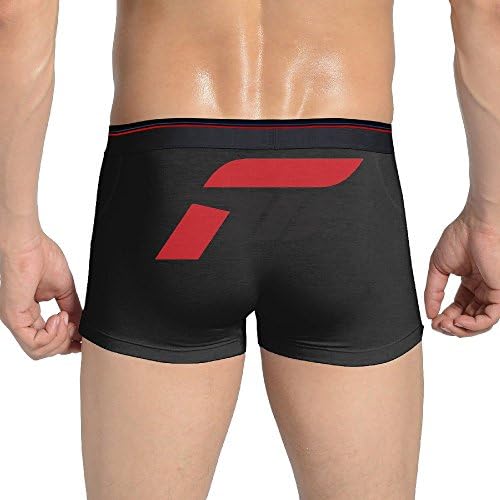 Men's Horizon Racing Video Game Stretchable Underwear Boxer Brief Black