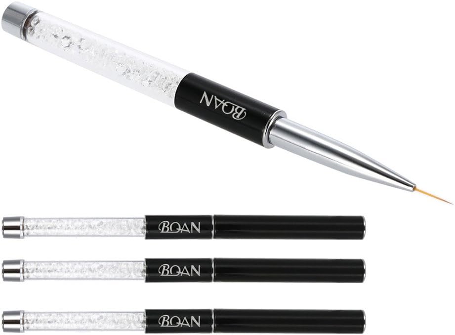 Nail Brush 7/9/11Mm Crystal Acrylic Nail Art Brushes UV Gel Painting Line Brush Nylon Hair Pen Manicure Nail Liner Tools 9mm