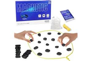 KBBYT Magnetic Chess Game Magnet Game with String, Magnetic Chess Game for Family & Party & Travel & Camping (Age 9+)(Style 2)