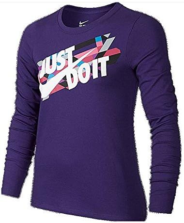 Amazon Co Jp ナイキ Nike キッズウェア ジュニア スポーツウェア Yth ガールズ Just Do It L S Tシャツ 子供服 長袖 トレーナー カットソー スウォッシュロゴ 女の子 150cm 547 Cパープル 服 ファッション小物