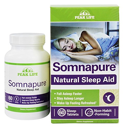 Peak Life - Somnapure Natural Sleep Aid Bonus Pack - 60 Tablets (Pack of 3)
