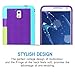 ELOVEN Ring Holder Series for Galaxy S7 Case with Metal Ring Kickstand Dual Layer Back Bumper Antiscratch Shockproof Nonslip Grip Protection for Samsung Galaxy S7, Green Blue
