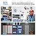 BestOffice 6 Tier Adjustable Wire Metal Shelving Rack, 82x48x18-Inch, Black (2)