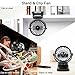 COMLIFE Rechargeable Battery Operated Clip on Desk Fan with Aroma Diffuser Function and 4 Speeds, Portable Battery or USB Powered Aroma Fan for Baby Stroller, Bedroom, Office, Car, Gym or Travel