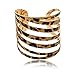 SUMAJU Cuff Bracelets, Sexy Leopard Print Bracelet Hollowed Glitter Sparkle Open Ended Cuff Bangle Leopard Print Jewelry for Women