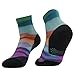 HUSO Unisex Digital Printed Athletic Quarter Running Socks 1,2,3,4,6,8,11 pairs