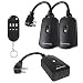 DEWENWILS Outdoor Indoor Wireless Remote Control Outlet Kit, Waterproof Electrical Plug In Remote Light Switch, Separately Controlled 3 Pack Receivers, 100 Feet RF Signal, UL Listed, Black