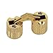 Pack of 2 Cylindrical 8mm Brass Barrel Invisible Furniture Hinge Concealed Hinge 180° Opening Angle